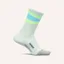 Feetures Elite Light Cushion Mini Crew Running Sock in Mint Bounce