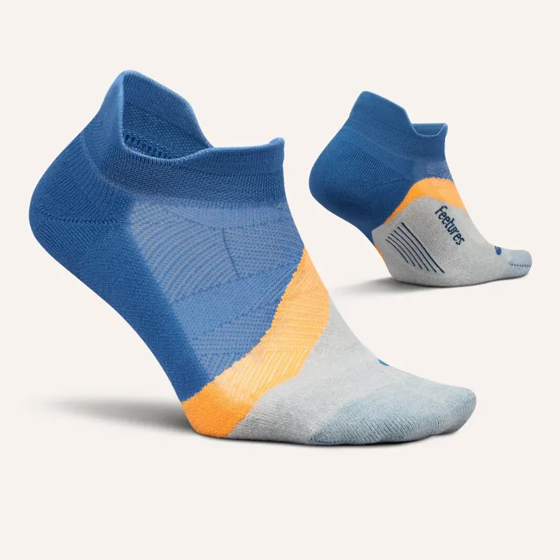 Feetures Elite Light Cushion Tab Running Sock in Rally Blue-1