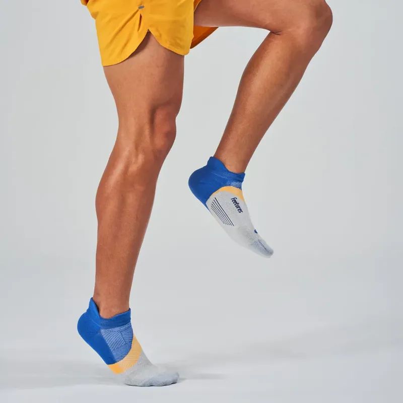Feetures Elite Light Cushion Tab Running Sock in Rally Blue-2