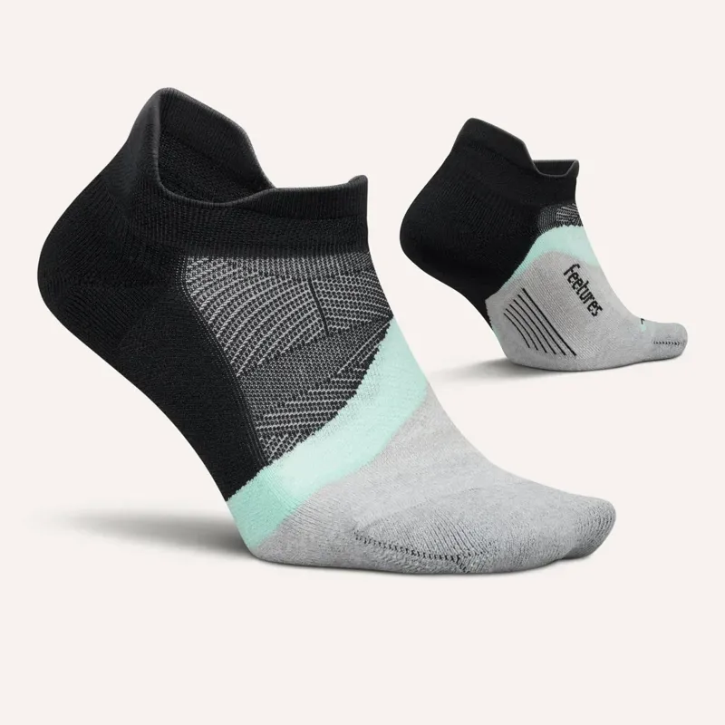 Feetures Elite Light Cushion Tab Running Sock in Mint Chip-1