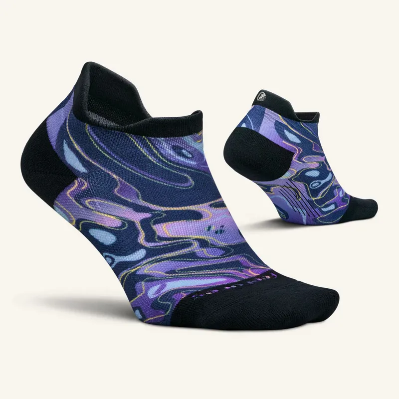 Feetures Elite Light Cushion Women's Running Tab Sock in Lunar Lagoon-1