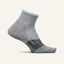 Feetures Trail Max Cushion Quarter Running Sock in Light Grey