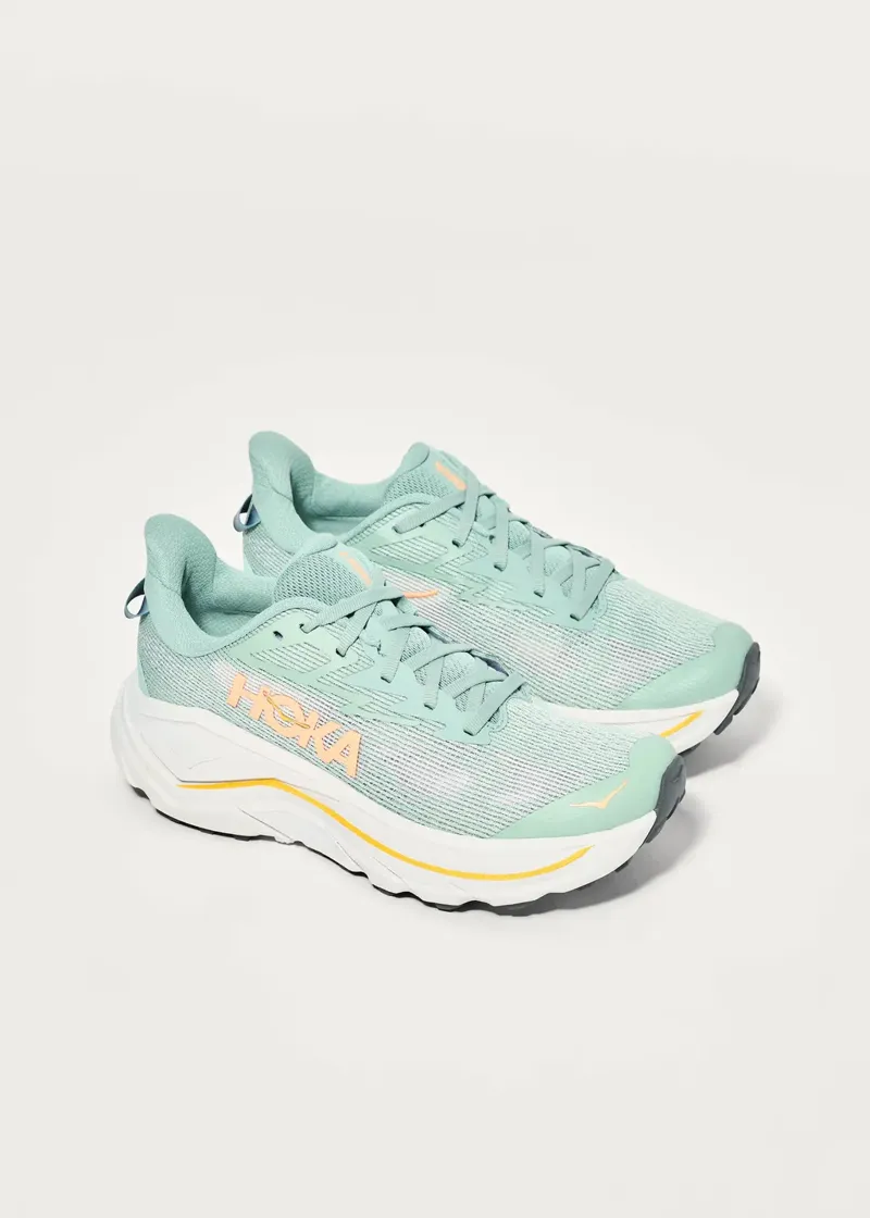 Hoka Challenger 8 Women's Trail Running Shoe in Jade/Cosmic Grey-3