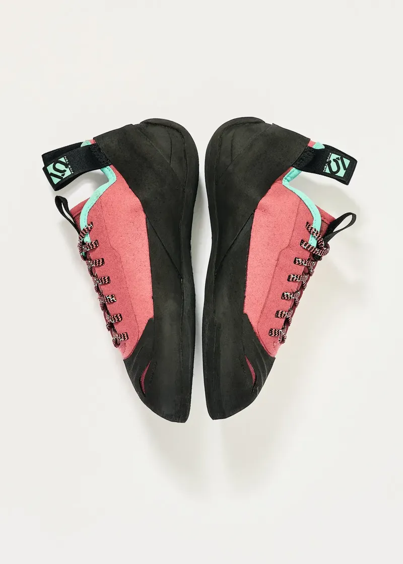 Five-Ten NIAD Lace Climbing Shoes in Core Black/Acid Mint-3