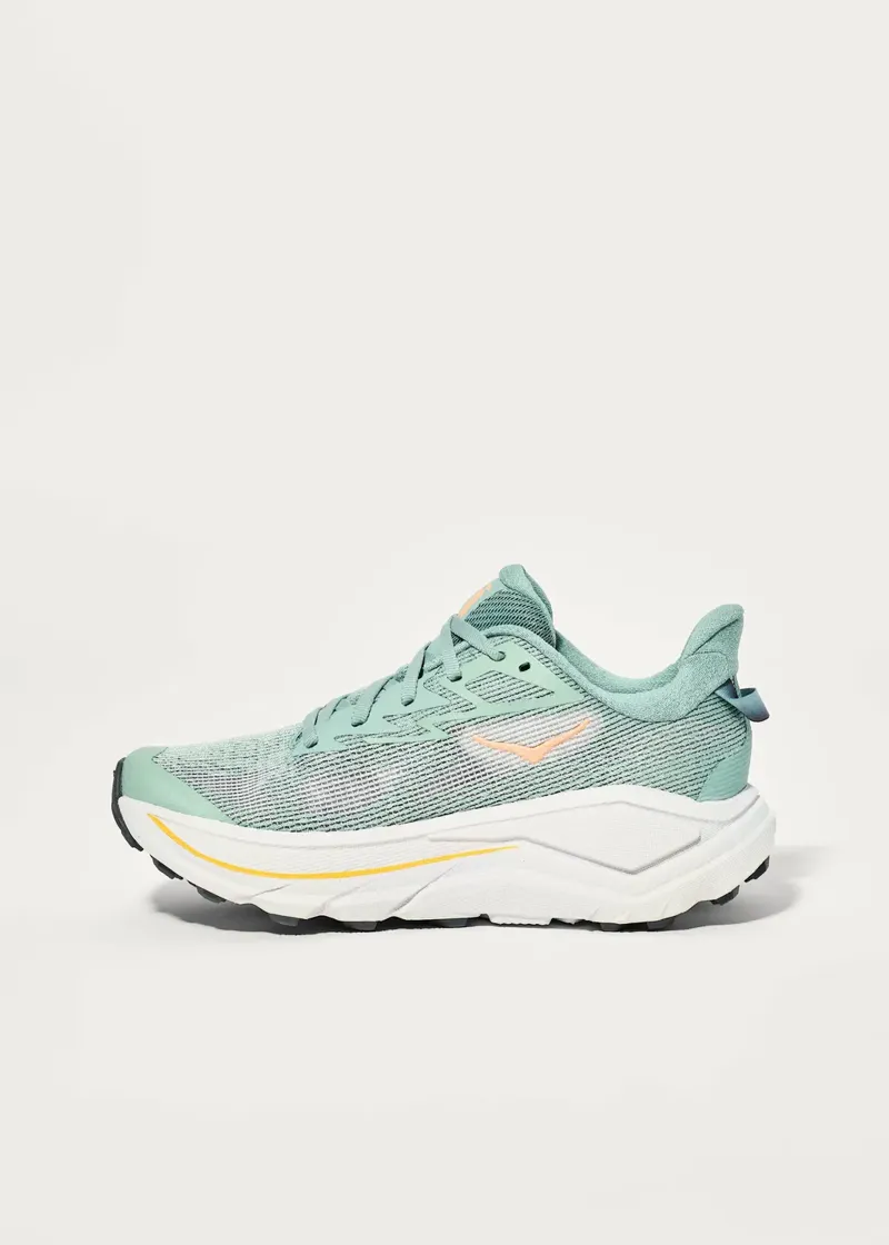 Hoka Challenger 8 Women's Trail Running Shoe in Jade/Cosmic Grey-2