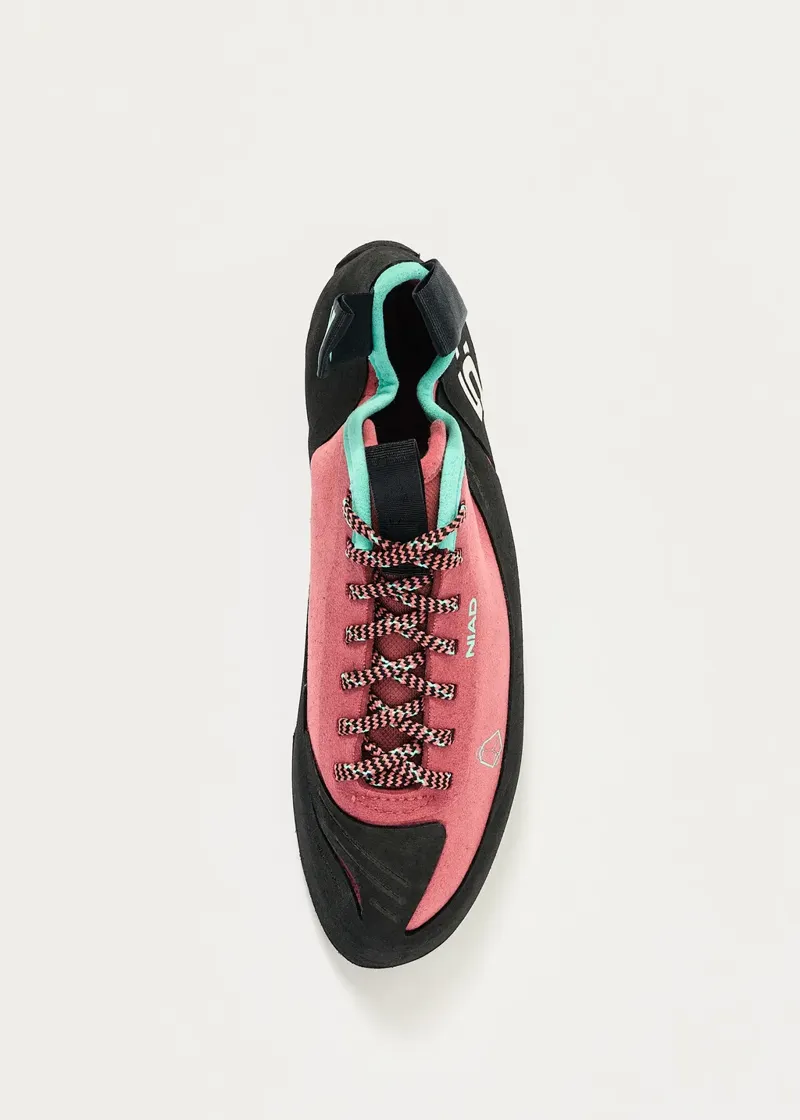Five-Ten NIAD Lace Climbing Shoes in Core Black/Acid Mint-4