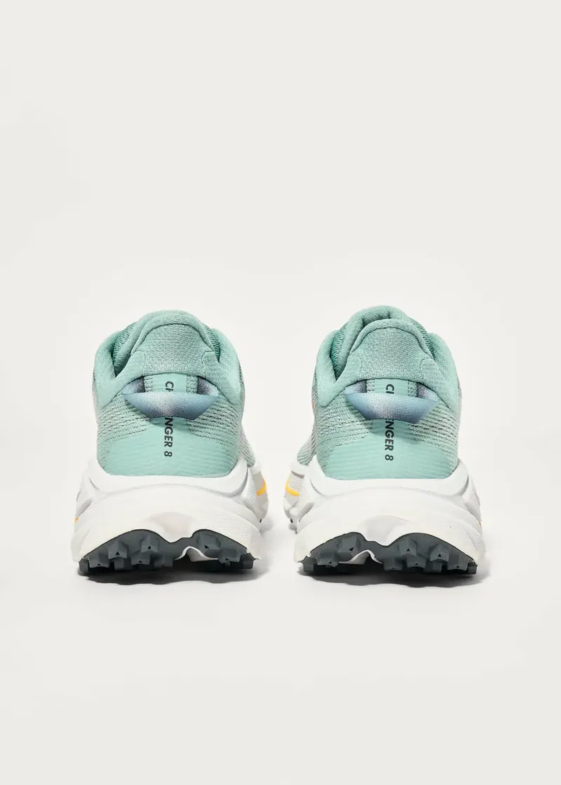 Hoka Challenger 8 Women's Trail Running Shoe in Jade/Cosmic Grey-4