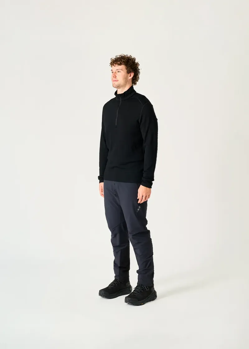 Icebreaker Tech 260 Half Zip Men's Thermal Top in Black-2