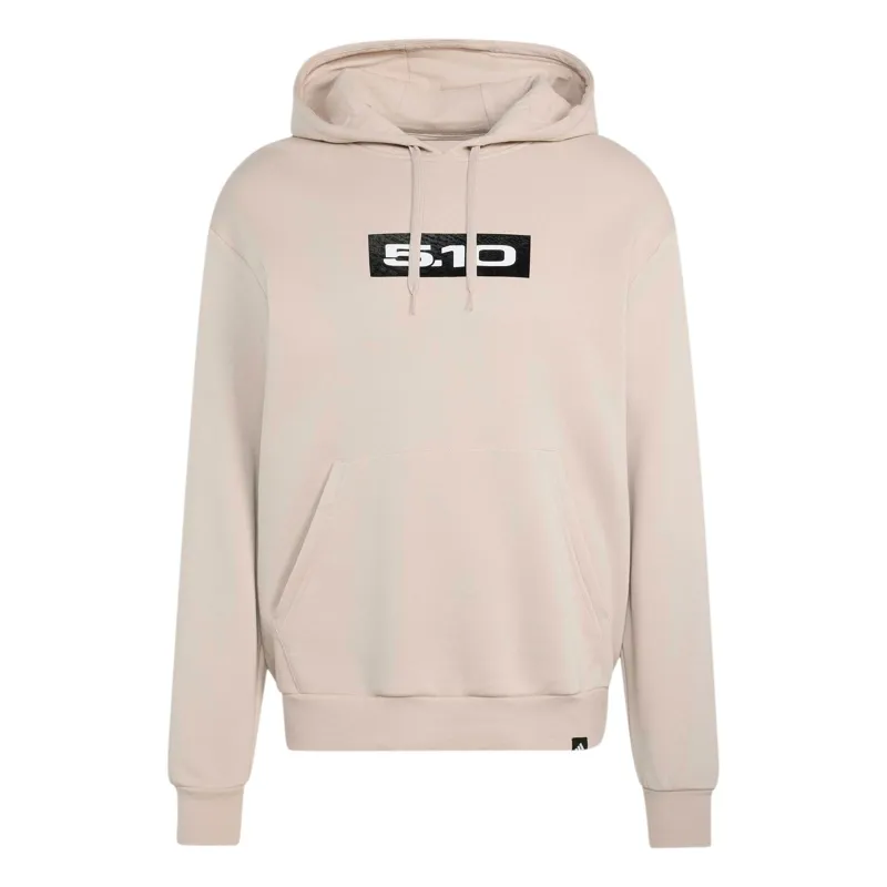 adidas Five Ten Logo Sticker Graphic Hoodie in Wonder Taupe-1