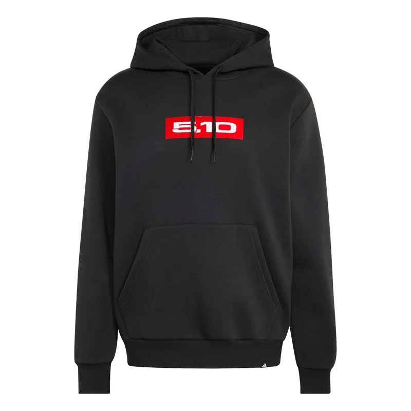 adidas Five Ten Logo Sticker Graphic Hoodie in Black-1