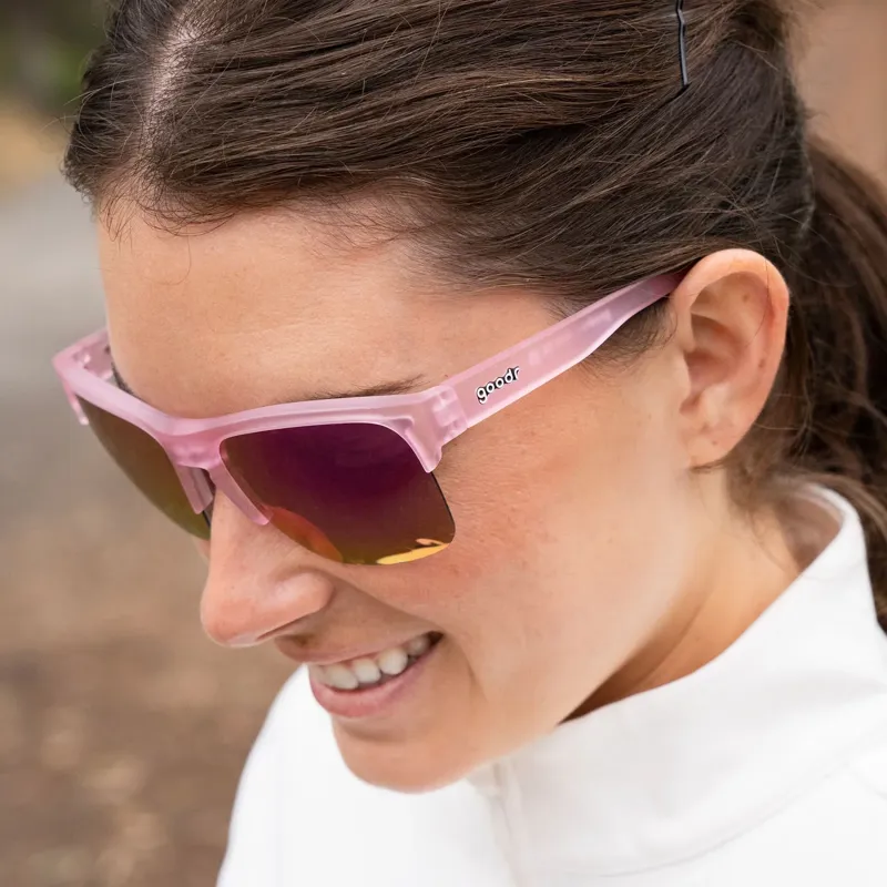 Goodr All Shrimp Cleanse Running Sunglasses in Pink-2