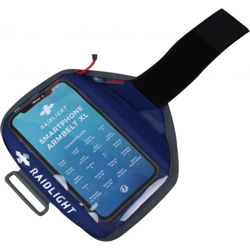 Raidlight XL Smartphone Armbelt in Dark Blue/Grey