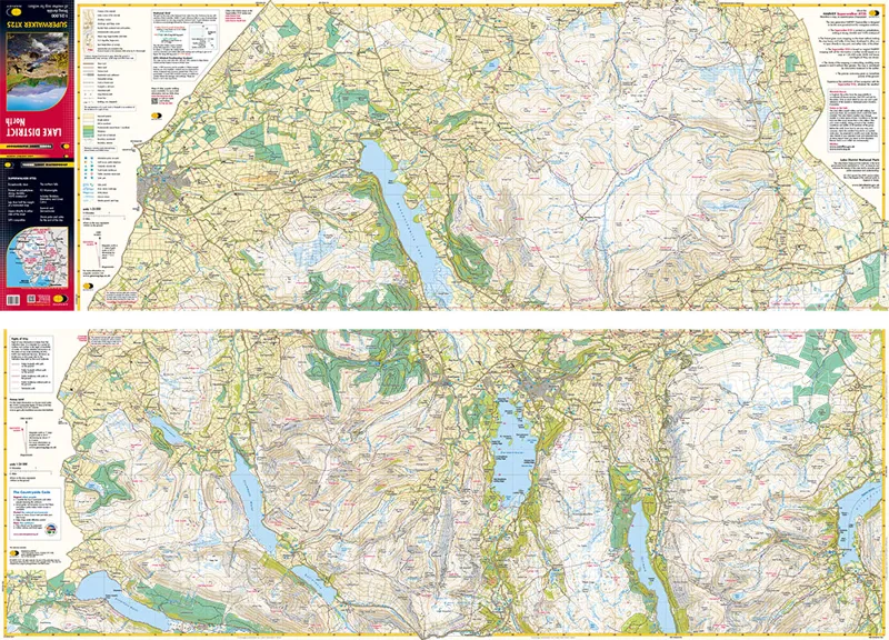 Harvey Superwalker XT25 Lake District North Map-1