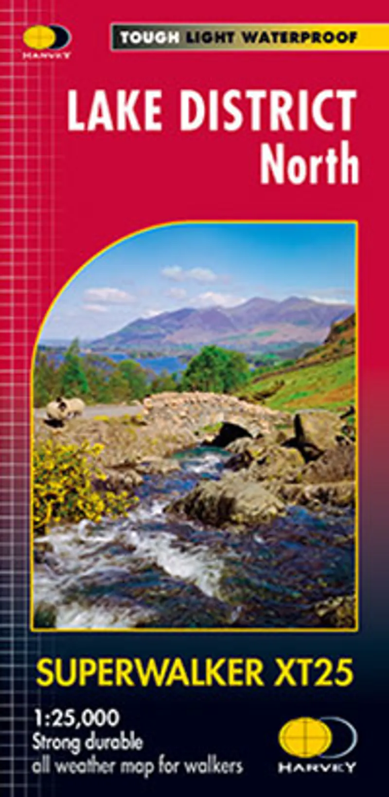 Harvey Superwalker XT25 Lake District North Map
