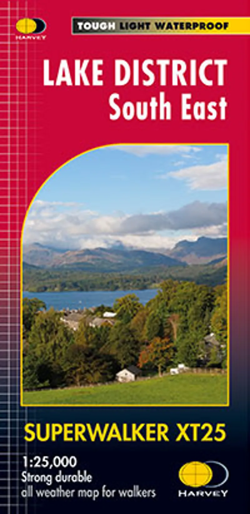 Harvey Superwalker XT25 Lake District South East Map