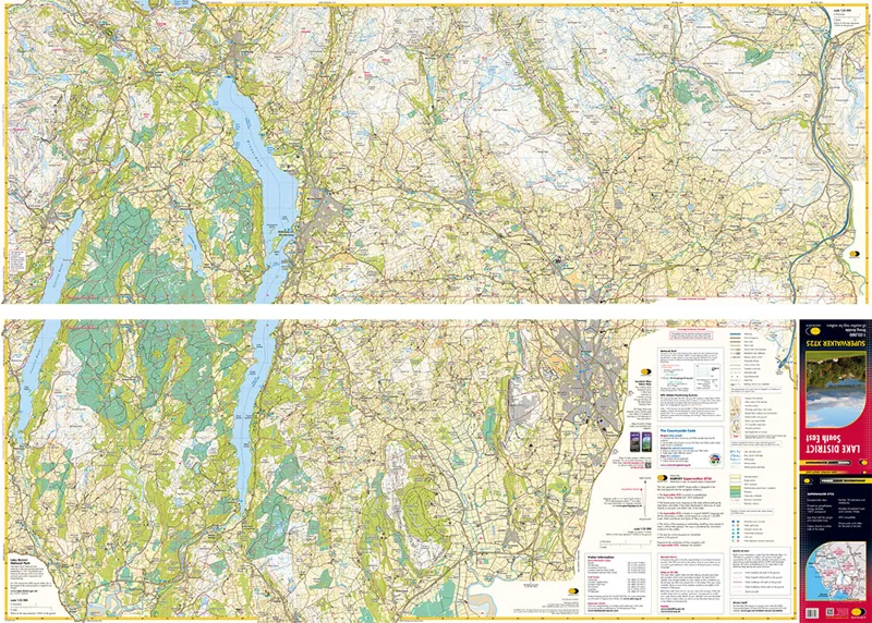 Harvey Superwalker XT25 Lake District South East Map-1