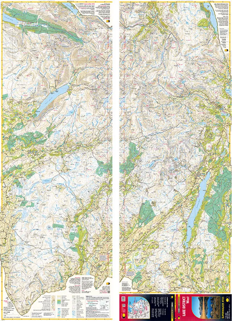 Harvey Superwalker XT25 Lake District West Map-1