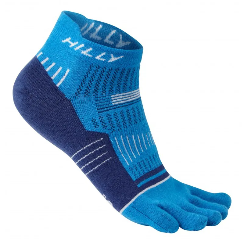 Hilly Toe Socks in Blue/White-1