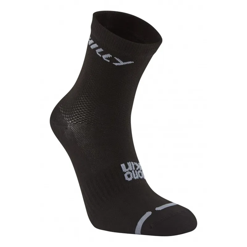 Hilly Lite Anklet Running Sock in Black