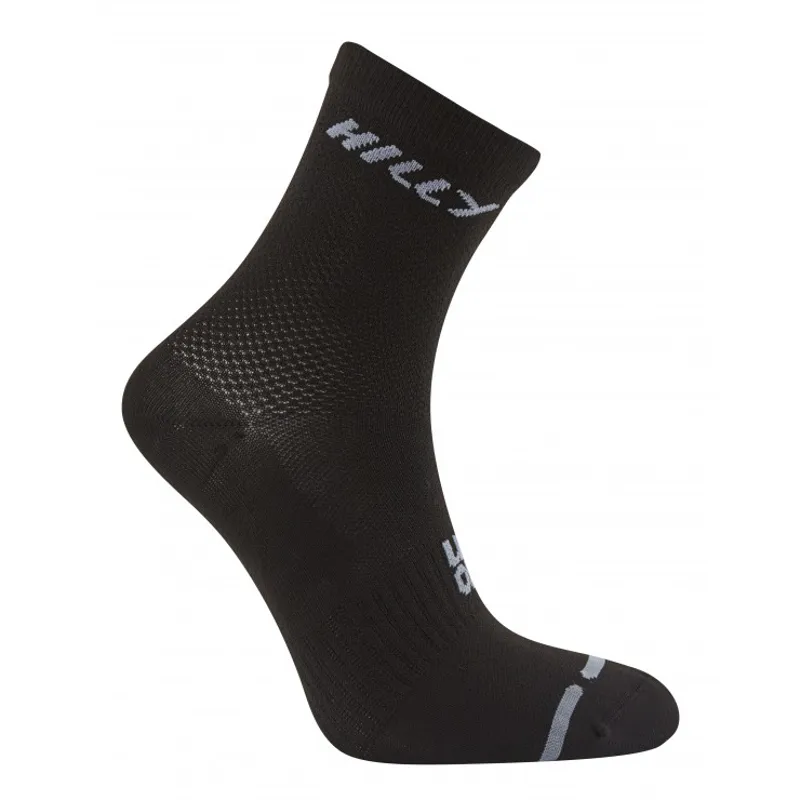 Hilly Lite Anklet Running Sock in Black-1