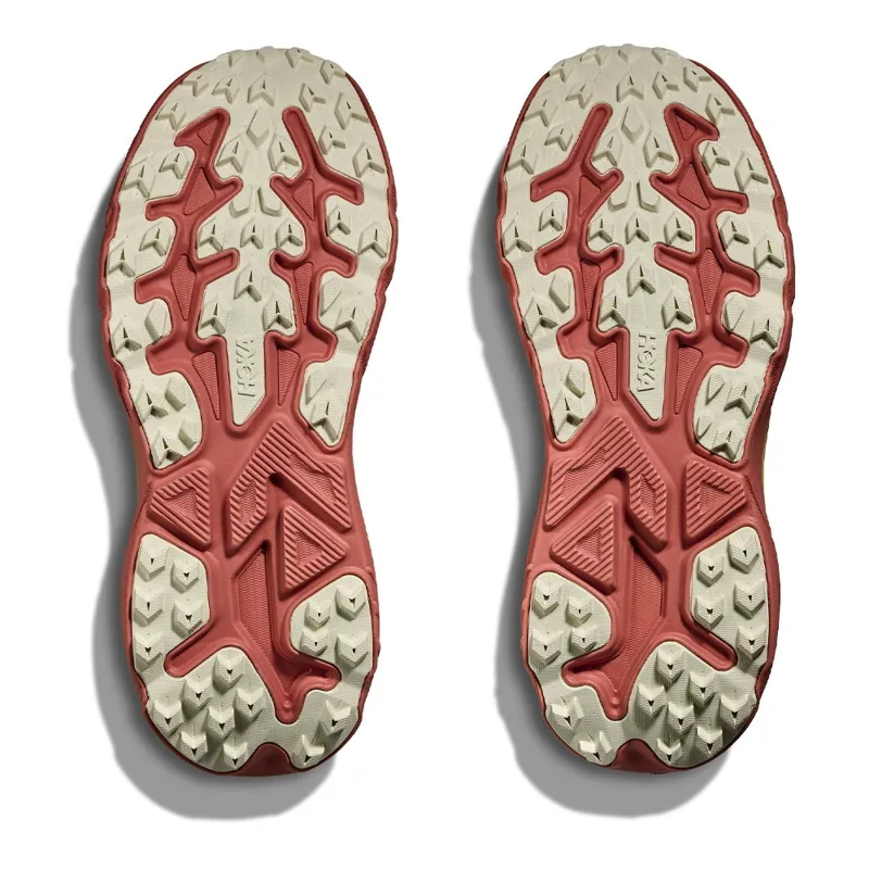 Hoka Challenger 8 Wide Women's Trail Running Shoe in Blush/Dark Cedar-2