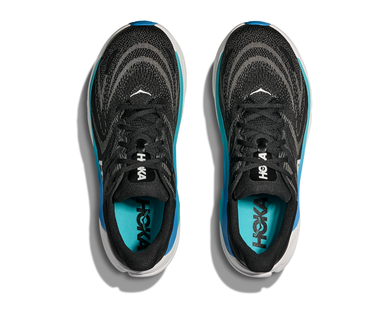 Hoka Arahi 8 Men's Road Running Shoe in Black/Skyward Blue-1