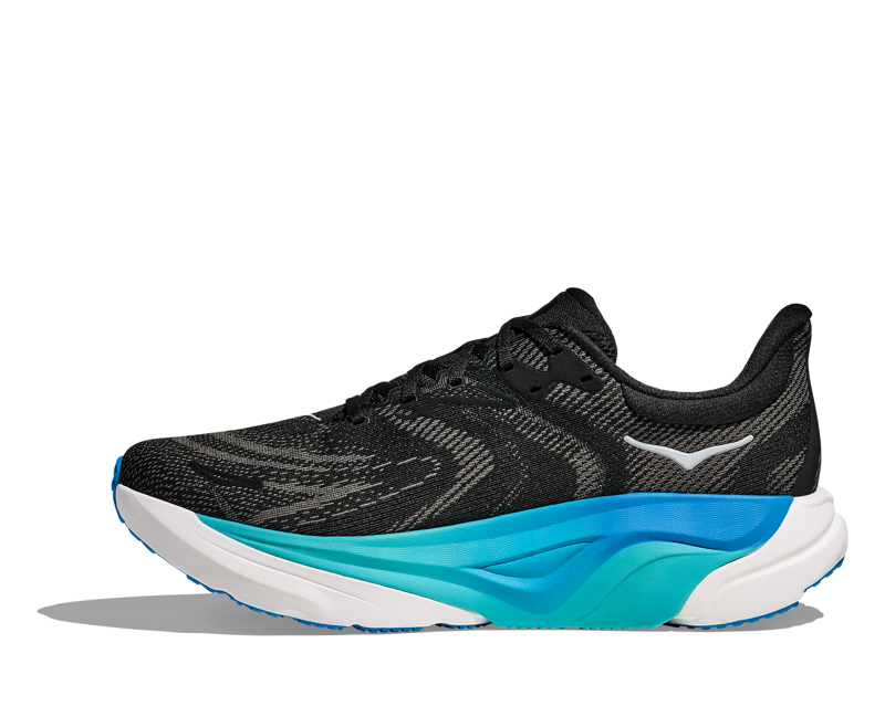 Hoka Arahi 8 Men's Road Running Shoe in Black/Skyward Blue-3