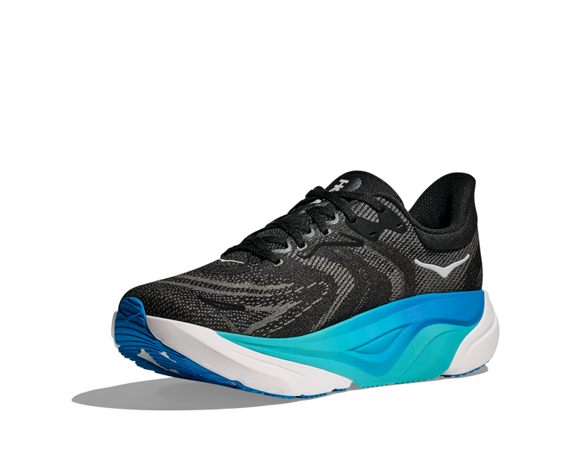 Hoka Arahi 8 Men's Road Running Shoe in Black/Skyward Blue-6