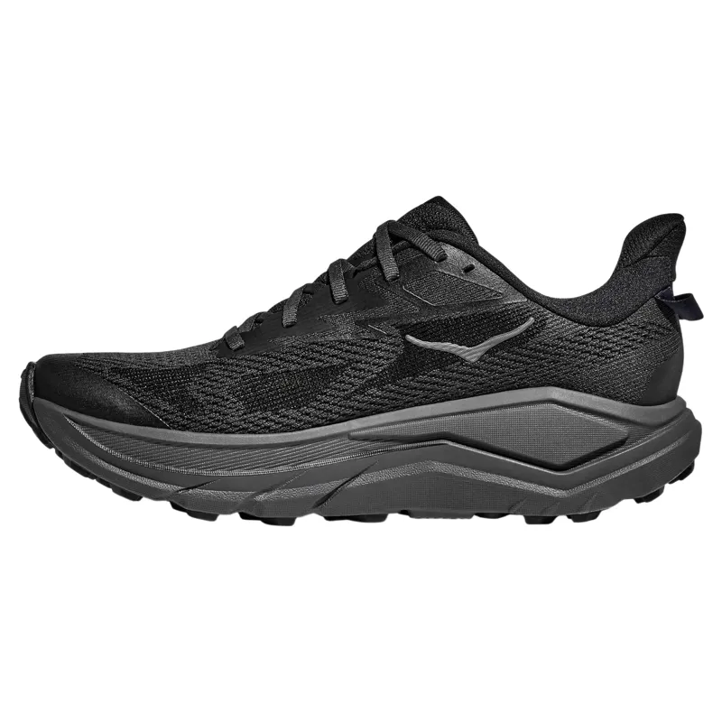 Hoka Challenger 8 Men's Trail Running Shoe in Black/Outer Orbit-3