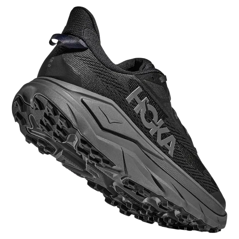 Hoka Challenger 8 Men's Trail Running Shoe in Black/Outer Orbit-4