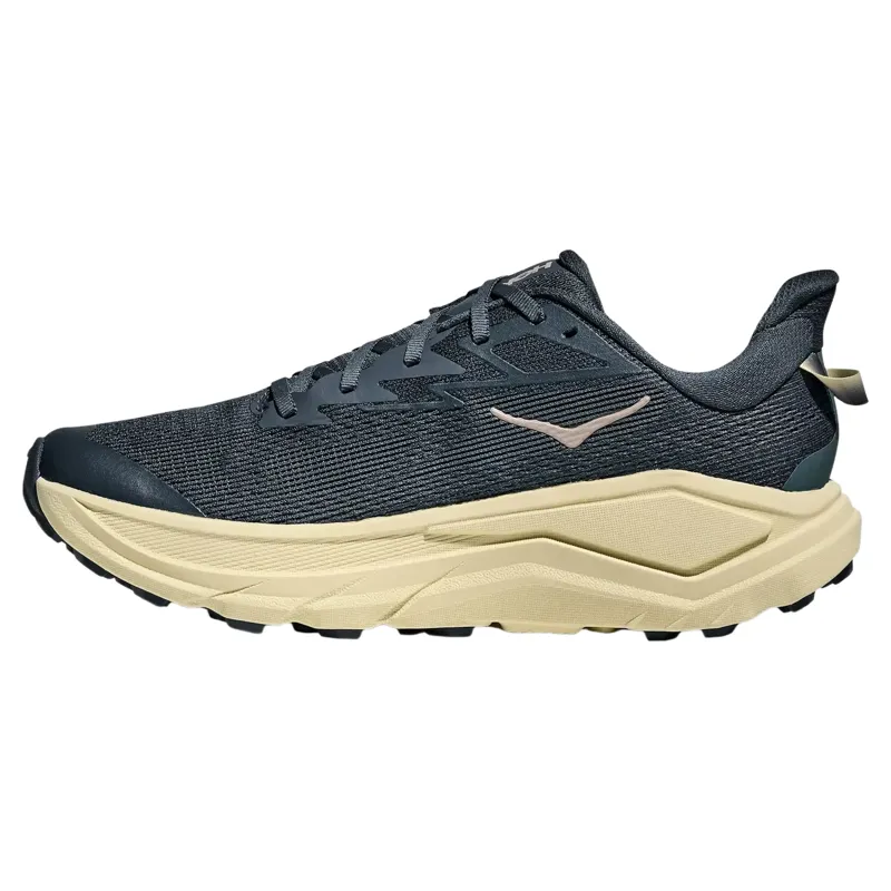 Hoka Challenger 8 Men's Trail Running Shoe in Faded Navy/Pampass Grass-3
