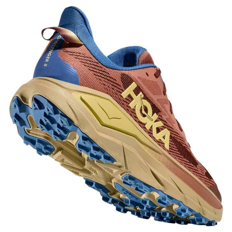 Hoka Challenger 8 Wide Men's Trail Running Shoe in Maple/Cardamom-4