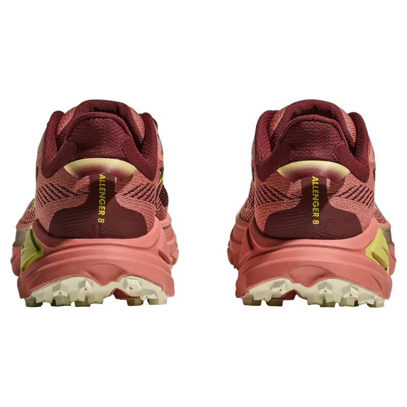 Hoka Challenger 8 Wide Women's Trail Running Shoe in Blush/Dark Cedar-5