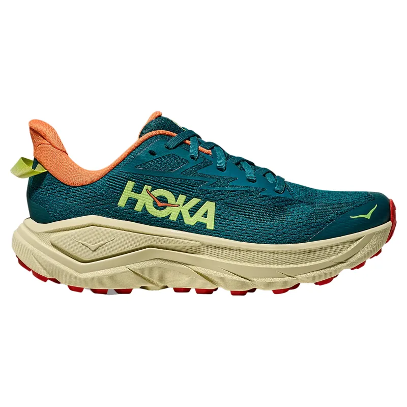 Hoka Challenger 8 Women's Trail Running Shoe in Tidal Wave/Pampas Grass