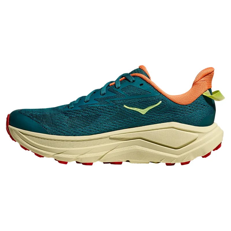 Hoka Challenger 8 Women's Trail Running Shoe in Tidal Wave/Pampas Grass-3