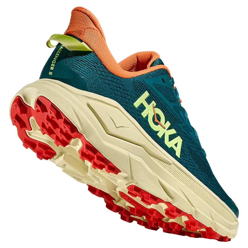 Hoka Challenger 8 Women's Trail Running Shoe in Tidal Wave/Pampas Grass-5