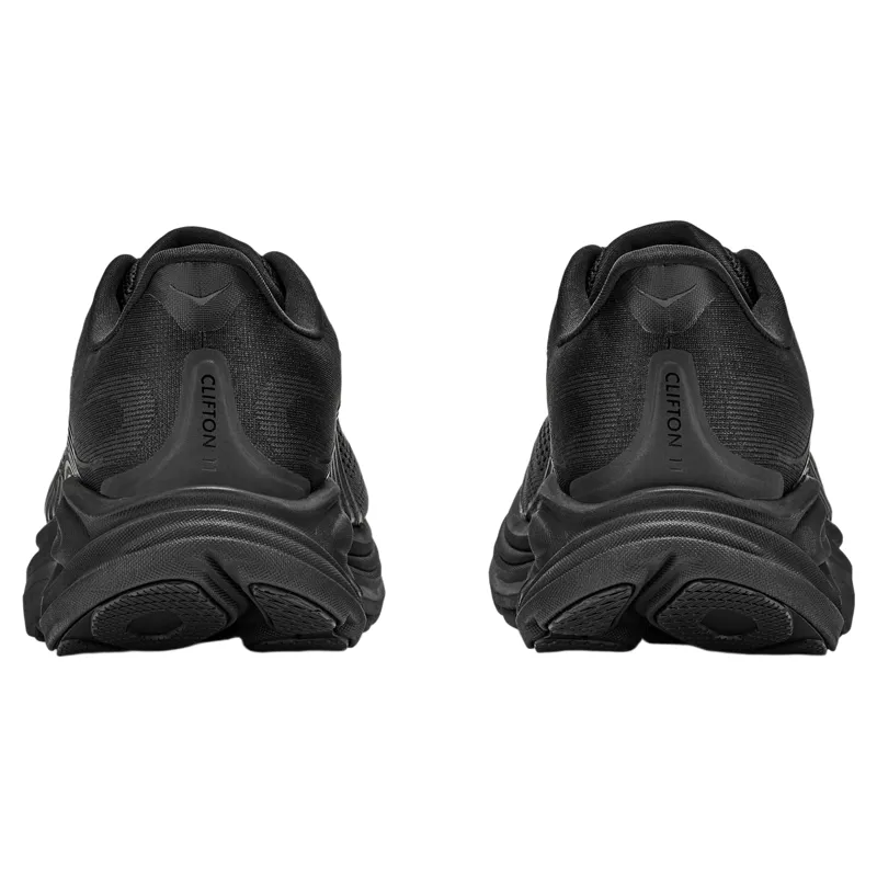 Hoka Clifton 11 Wide Women's Road Running Shoe in Black/Black-5
