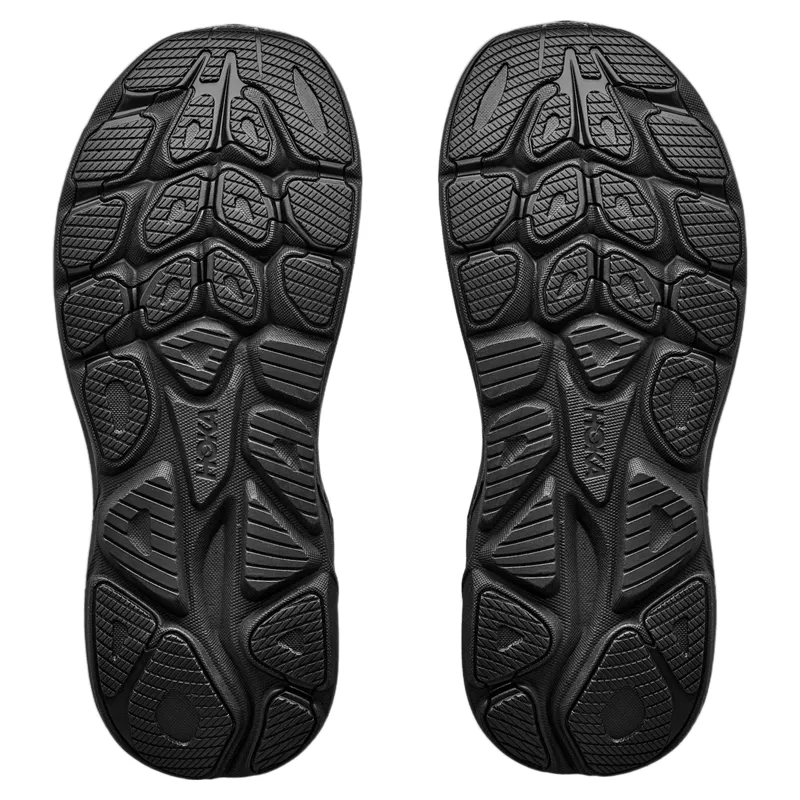 Hoka Clifton 11 Wide Women's Road Running Shoe in Black/Black-2