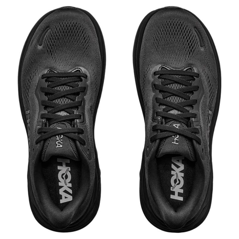 Hoka Clifton 11 Wide Women's Road Running Shoe in Black/Black-1