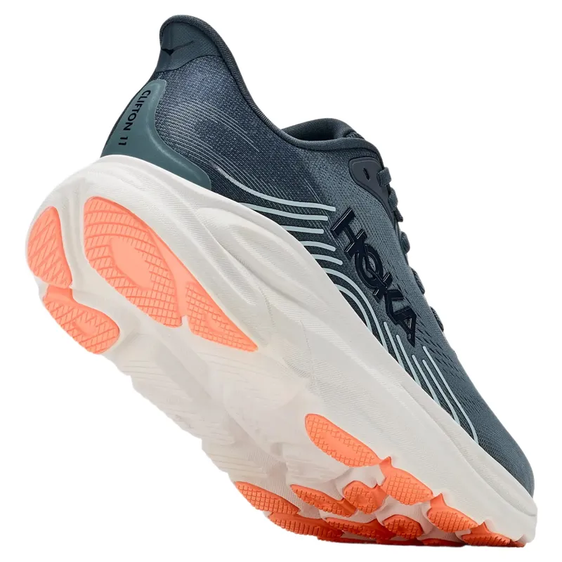 Hoka Clifton 11 Women's Road Running Shoe in Faded Navy/Glimmering Blue-4