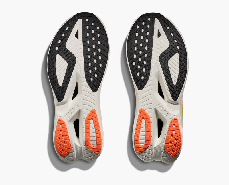 Hoka Mach X 3 Women's Road Running Shoe in Neon Rose/Neon Tangerine-2