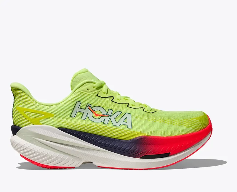 Hoka Mach X 3 Men's Road Running Shoe in Neon Yuzu/Squid Ink