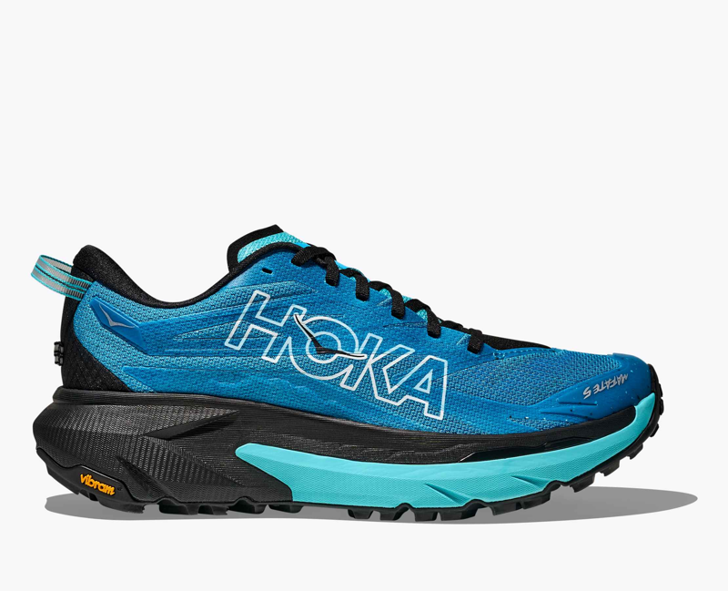 Hoka Mafate 5 Men's Trail Running Shoe in Skyward Blue/Black