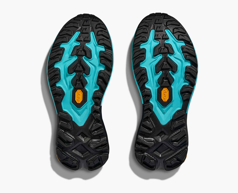 Hoka Mafate 5 Men's Trail Running Shoe in Skyward Blue/Black-2