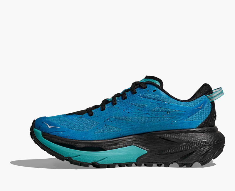 Hoka Mafate 5 Men's Trail Running Shoe in Skyward Blue/Black-3