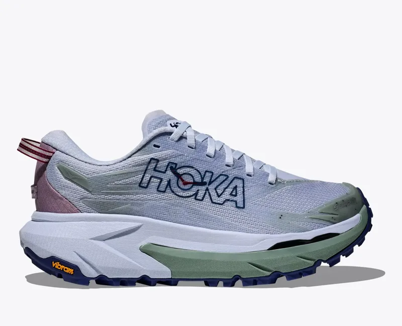 Hoka Mafate 5 Women's Trail Running Shoe in Ambient Blue/Rosemary