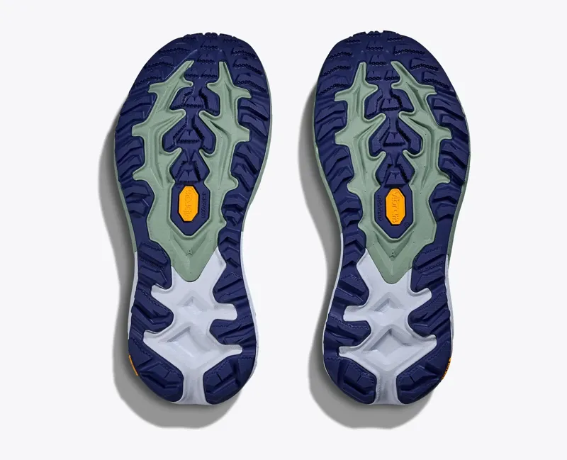 Hoka Mafate 5 Women's Trail Running Shoe in Ambient Blue/Rosemary-2