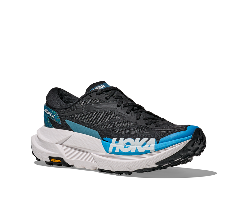 Hoka Mafate X Men's Trail Running Shoe in Black/Skyward Blue-4