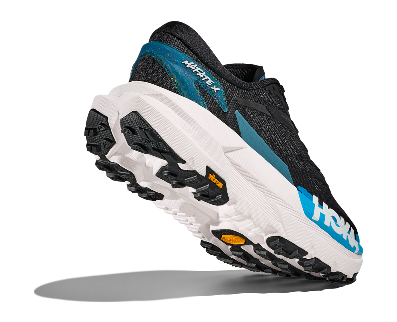 Hoka Mafate X Men's Trail Running Shoe in Black/Skyward Blue-5