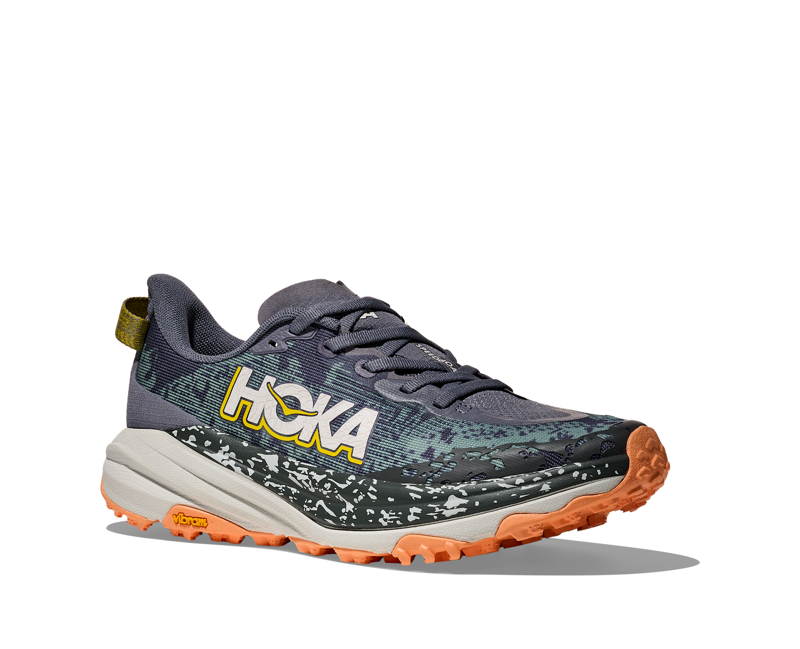 Hoka Speedgoat 6 Wide Women's Trail Running Shoe in Grey Skies/Cosmic Grey-4